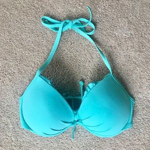 Seafoam Blue Bikini Top
